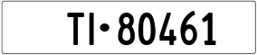 Trailer License Plate