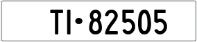 Trailer License Plate