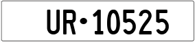 Trailer License Plate