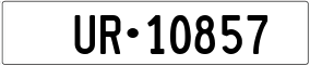 Trailer License Plate