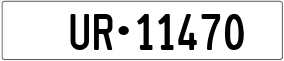 Trailer License Plate