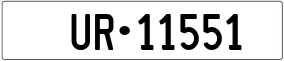 Trailer License Plate