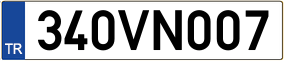 Trailer License Plate