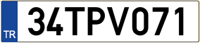 Truck License Plate