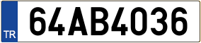 Truck License Plate