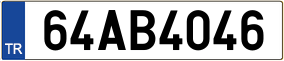 Trailer License Plate