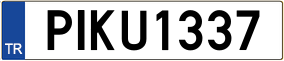 Trailer License Plate