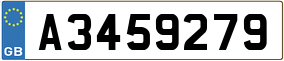Trailer License Plate