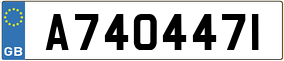 Trailer License Plate
