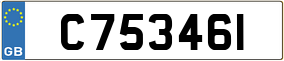 Trailer License Plate