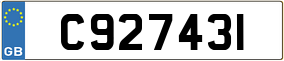 Trailer License Plate