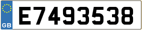 Trailer License Plate