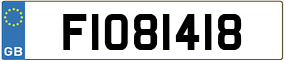 Trailer License Plate
