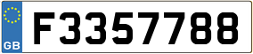Trailer License Plate