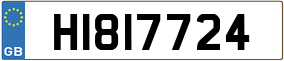 Trailer License Plate