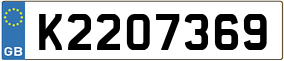 Trailer License Plate