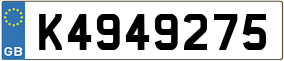 Trailer License Plate
