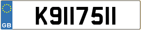 Trailer License Plate