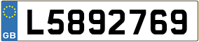 Trailer License Plate