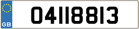 Trailer License Plate