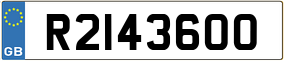 Trailer License Plate