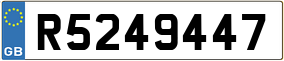 Trailer License Plate