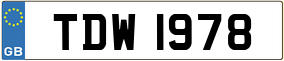 Truck License Plate