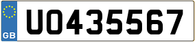 Trailer License Plate