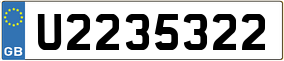 Trailer License Plate