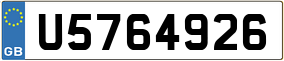 Trailer License Plate