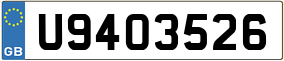 Trailer License Plate