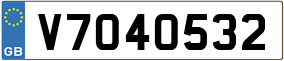 Trailer License Plate