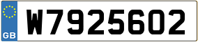 Trailer License Plate