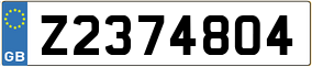 Trailer License Plate