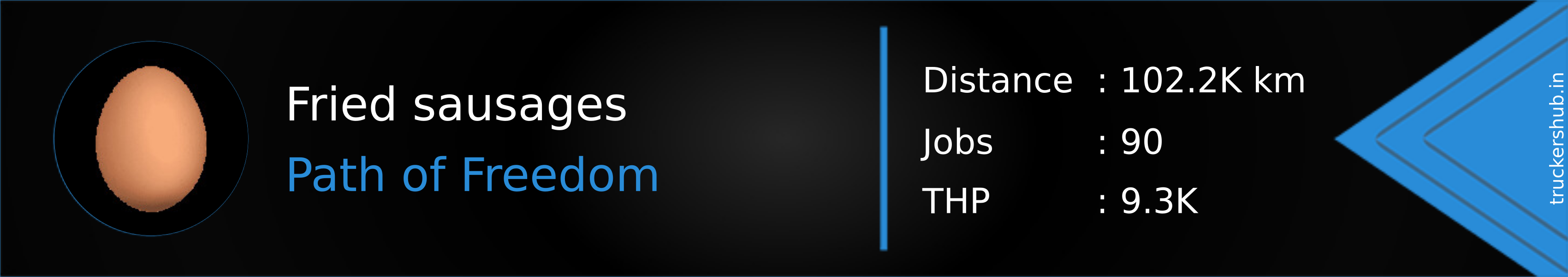 Fried sausages Banner