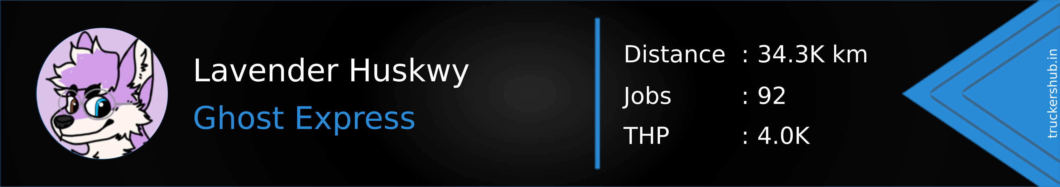 Lavender Huskwy Banner