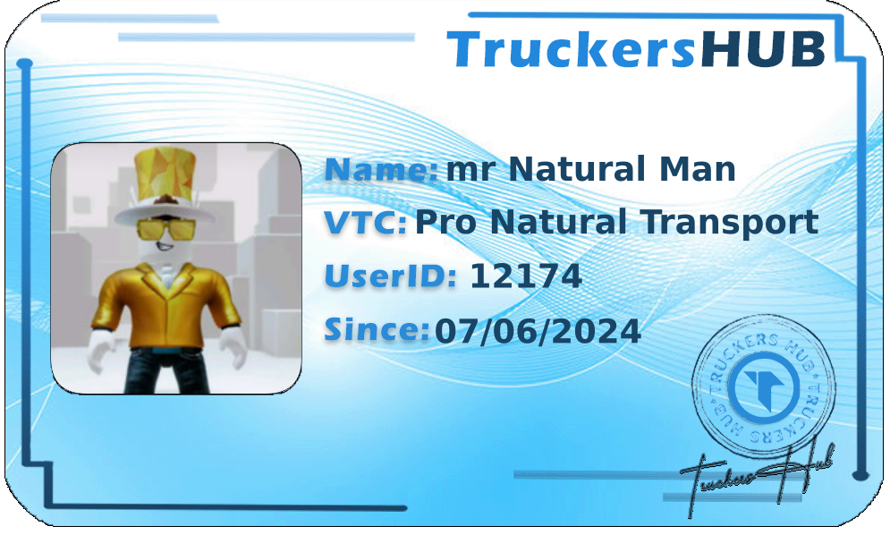 mr Natural Man License