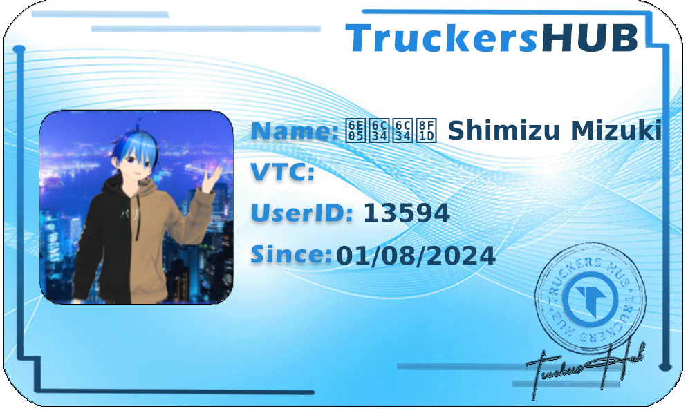 清水水輝 Shimizu Mizuki License