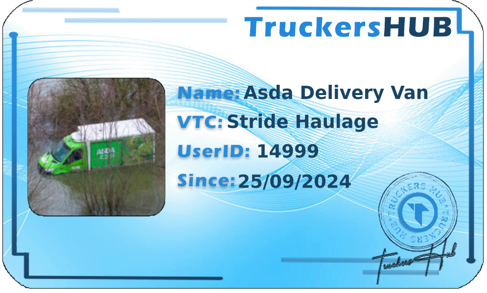 Asda Delivery Van License