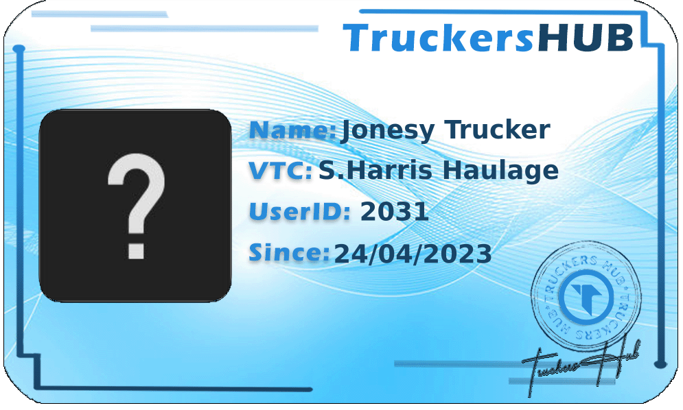 Jonesy Trucker License