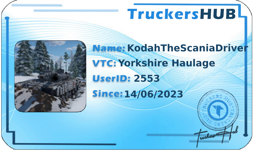 KodahTheScaniaDriver License