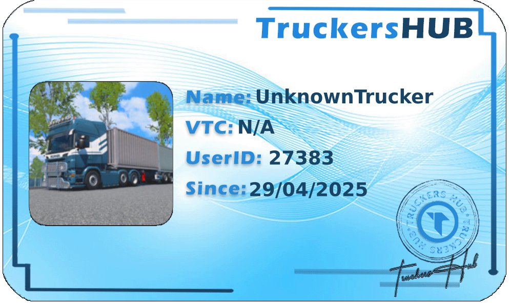 UnknownTrucker License
