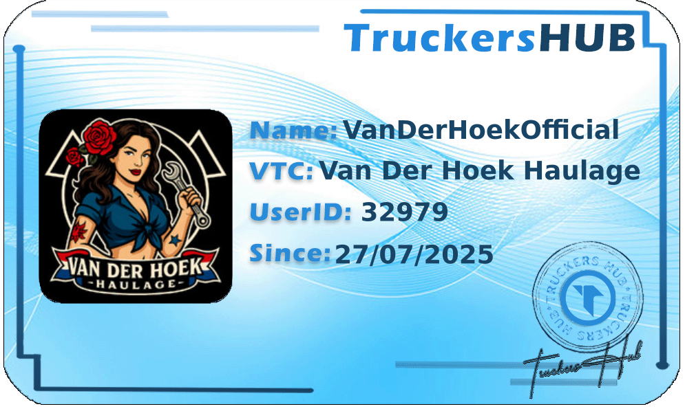 VanDerHoekOfficial License