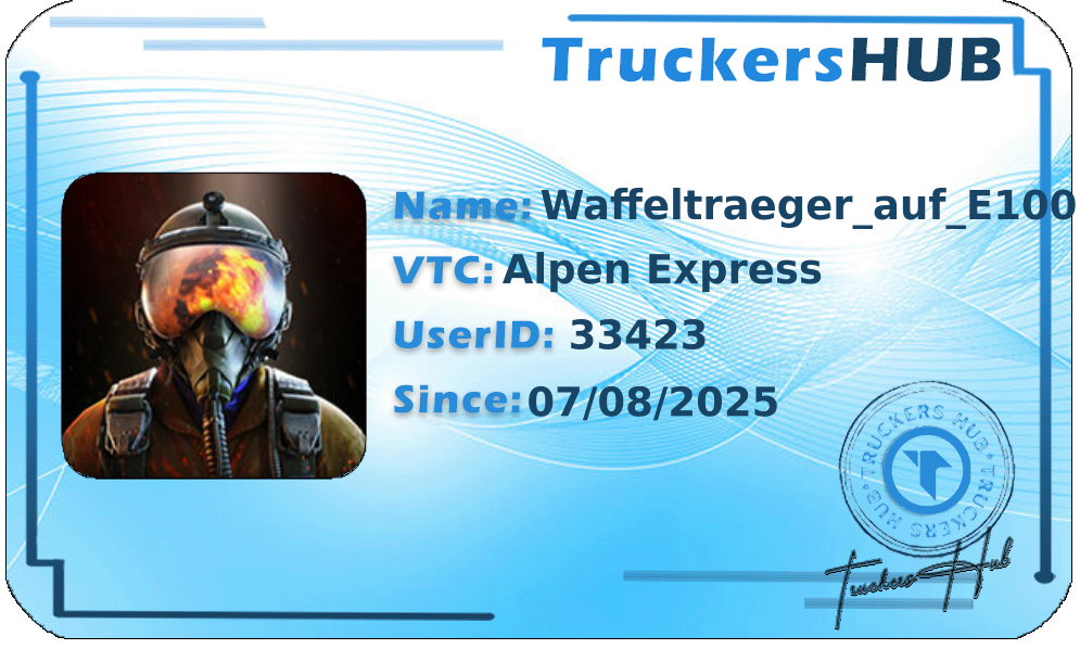 Waffeltraeger_auf_E100 License