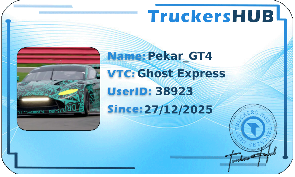 Pekar_GT4 License