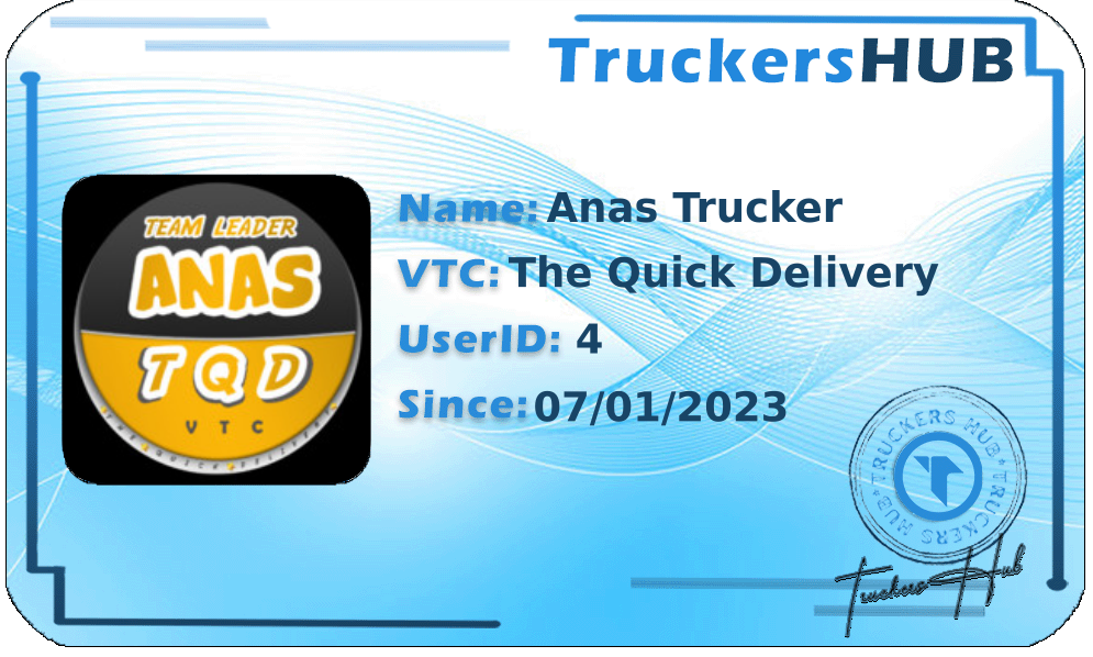 Anas Trucker License