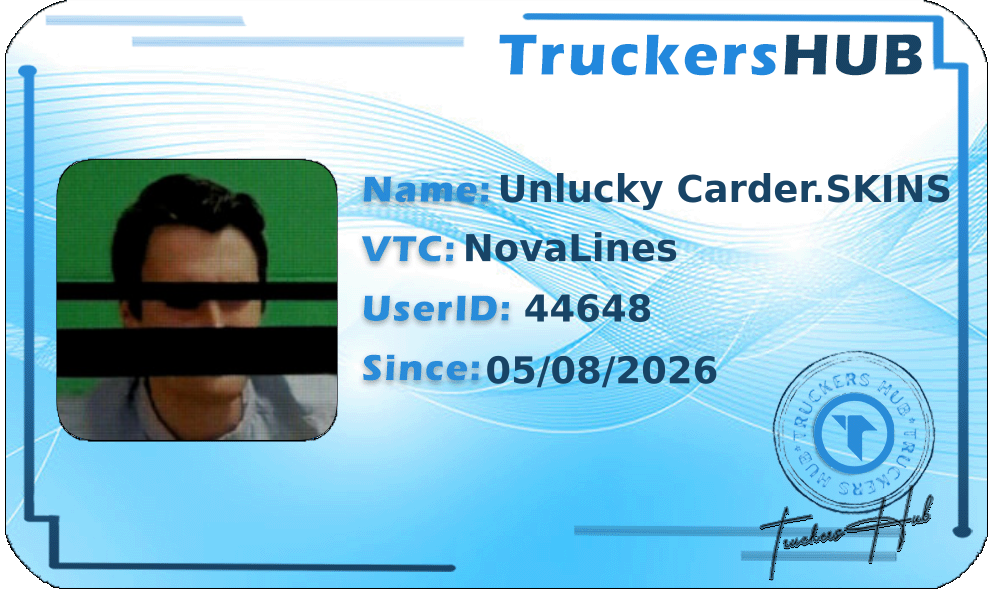 Unlucky Carder.SKINS License