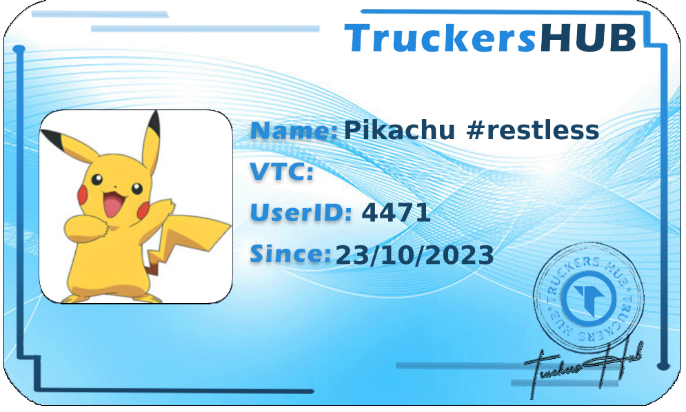 Pikachu #restless License