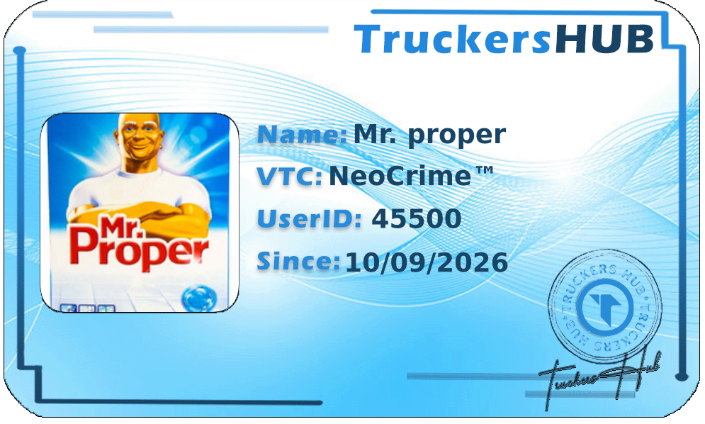 Mr. proper License