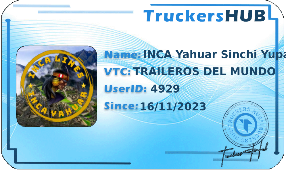 INCA Yahuar Sinchi Yupanqui License